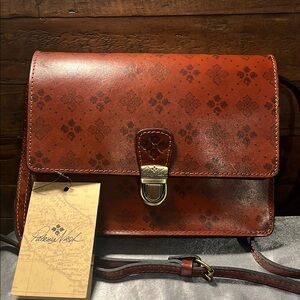 Patricia Nash Brown Crossbody Bag with Vintage Charm